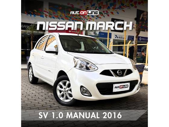 NISSAN MARCH 1.0 SV 12V FLEX 4P MANUAL NISSAN MARCH 1.0 SV 12V FLEX 4P MANUAL